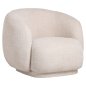 Preview: ARMCHAIR ECRU BOUCLE FABRIC 93x87x78H cm
