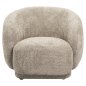 Preview: SESSEL BEIGE BOUCLE STOFF 93x87x78H cm