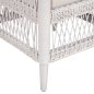 Preview: ARMCHAIR MALAWI MAHOGANY WOOD WITH RATTAN IN WHITE WITH WHITE CUSHION 80x70x86Hcm