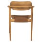 Preview: ARMCHAIR OSLO TEAK WOOD IN NATURAL & BROWN ROPE 55x54x80Hcm
