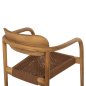 Preview: ARMCHAIR OSLO TEAK WOOD IN NATURAL & BROWN ROPE 55x54x80Hcm