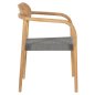Preview: ΠΟΛΥΘΡΟΝΑ ΞΥΛΟ TEAK ΦΥΣΙΚΟ & ΓΚΡΙ ΣΧΟΙΝΙ 55x54x80Yεκ.