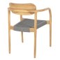 Preview: ΠΟΛΥΘΡΟΝΑ ΞΥΛΟ TEAK ΦΥΣΙΚΟ & ΓΚΡΙ ΣΧΟΙΝΙ 55x54x80Yεκ.