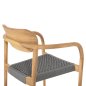 Preview: ΠΟΛΥΘΡΟΝΑ ΞΥΛΟ TEAK ΦΥΣΙΚΟ & ΓΚΡΙ ΣΧΟΙΝΙ 55x54x80Yεκ.