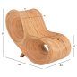Preview: ΠΟΛΥΘΡΟΝΑ CURVY LOUNGE ΑΠΟ RATTAN ΣΕ ΦΥΣΙΚΗ ΑΠΟΧΡΩΣΗ 63x128x97Y εκ.