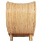 Preview: ΠΟΛΥΘΡΟΝΑ CURVY LOUNGE ΑΠΟ RATTAN ΣΕ ΦΥΣΙΚΗ ΑΠΟΧΡΩΣΗ 63x128x97Y εκ.