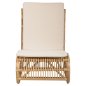 Preview: SESSEL CARL RATTAN IN NATURFARBE-WEIßES KISSEN 60x94x83-92Hcm
