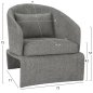 Preview: SESSEL GRAUER STOFF-METALLGESTELL 72x71x75Hcm