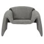 Preview: SESSEL GRAUER STOFF-METALLGESTELL 100x83x66Hcm