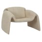 Preview: SESSEL BEIGER STOFF-METALLGESTELL 100x83x66Hcm