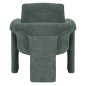 Preview: SESSEL IN MINZ FARBENDEM STOFF-METALLGESTELL 82x78x87Hcm