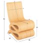 Preview: ARMCHAIR NATURAL RATTAN 46x66x86Hcm