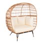 Preview: SESSEL FÜR ZWEI NEST-TYP RATTAN 132,5x90x154H cm