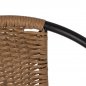 Preview: SESSEL KAMEL METALLIC SCHWARZ MIT NATURGEWEBE 50x55x73 cm