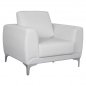 Preview: Armchair Kenzie White PU 89x81x81 cm