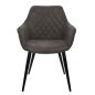 Preview: ΠΟΛΥΘΡΟΝΑ MANDO ΜΕ ΓΚΡΙ NUBUCK ΥΦΑΣΜΑ 60x60x84 εκ.