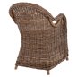 Preview: SESSEL KEYLA BRAUNES RATTAN-ECRU-KISSEN 63x65x87Hcm