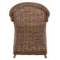 Preview: SESSEL KEYLA BRAUNES RATTAN-ECRU-KISSEN 63x65x87Hcm