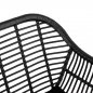 Preview: SESSEL AUS METALLBEINEN UND KISSEN ALLEGRA MIT GEWEBE SCHWARZ 57,5x60x82 cm