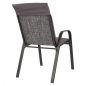 Preview: GRAUER METALL-SESSEL MIT GRAUEM KISSEN