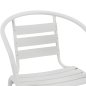 Preview: “Laura” bistro chair made of white aluminum with backrest