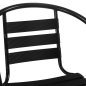 Preview: “Laura” bistro chair made of black aluminum with backrest