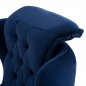 Preview: SESSEL "BENNINGTON" IN SAMT BLAU 75x100x100 cm