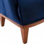 Preview: SESSEL "BENNINGTON" IN SAMT BLAU 75x100x100 cm