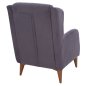 Preview: SESSEL "BERZERA HAYES" AUS GRAU SAMT 70x80x98 cm