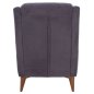 Preview: SESSEL "BERZERA HAYES" AUS GRAU SAMT 70x80x98 cm