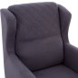 Preview: SESSEL "BERZERA HAYES" AUS GRAU SAMT 70x80x98 cm