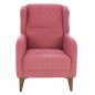 Preview: SESSEL "BERZERA HAYES" AUS ROSE SAMT 70x80x98 cm