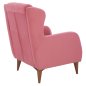 Preview: SESSEL "BERZERA HAYES" AUS ROSE SAMT 70x80x98 cm
