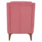 Preview: SESSEL "BERZERA HAYES" AUS ROSE SAMT 70x80x98 cm