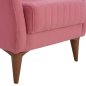 Preview: SESSEL "BERZERA HAYES" AUS ROSE SAMT 70x80x98 cm