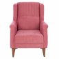 Preview: SESSEL "TIMMY" AUS ROSE SAMT 70x80x98 cm