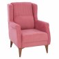 Preview: SESSEL "TIMMY" AUS ROSE SAMT 70x80x98 cm