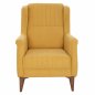 Preview: SESSEL TIMMY AUS GELBGOLDENEM SAMT 70x80x98 cm