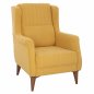 Preview: SESSEL TIMMY AUS GELBGOLDENEM SAMT 70x80x98 cm