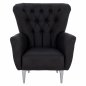 Preview: SESSEL BERZERA T. CHESTERFIELD IN SCHWARZ 87x88x100 cm