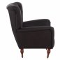 Preview: ARMCHAIR BERZERA T. CHESTERFIELD IN BROWN 87x88x100 cm