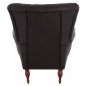 Preview: ARMCHAIR BERZERA T. CHESTERFIELD IN BROWN 87x88x100 cm