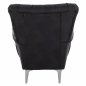 Preview: SESSEL BERZERA T. CHESTERFIELD IN SCHWARZ 87x88x100 cm