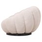 Preview: DREHSESSEL ECRU BOUCLE-SCHWARZES METALLGESTELL 90x93x65Hcm
