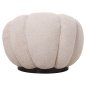 Preview: DREHSESSEL ECRU BOUCLE-SCHWARZES METALLGESTELL 90x93x65Hcm