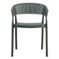 Preview: SESSEL POLYPROPYLEN IN DUNKEL OLIVE 53,5x50,5x73cm