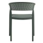 Preview: SESSEL POLYPROPYLEN IN DUNKEL OLIVE 53,5x50,5x73cm