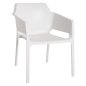 Preview: SESSEL POLYPROPYLEN WEISS 58,5x60x79,5 cm