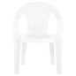 Preview: SESSEL AUS POLYPROPYLEN TUVANA WEISS 57x59,5x77Hcm