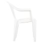 Preview: SESSEL AUS POLYPROPYLEN TUVANA WEISS 57x59,5x77Hcm